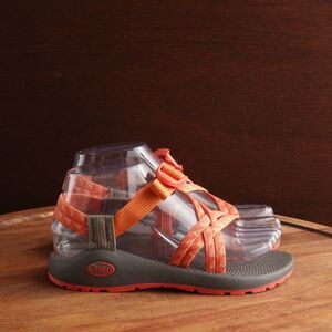 Chaco Sandals Womens SZ 5 Orange Gray ZX2 Strappy Outdoor Hiking Adjustable Shoe